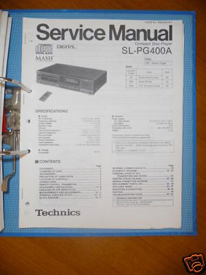 Technics Sl-pd607 Service Manual